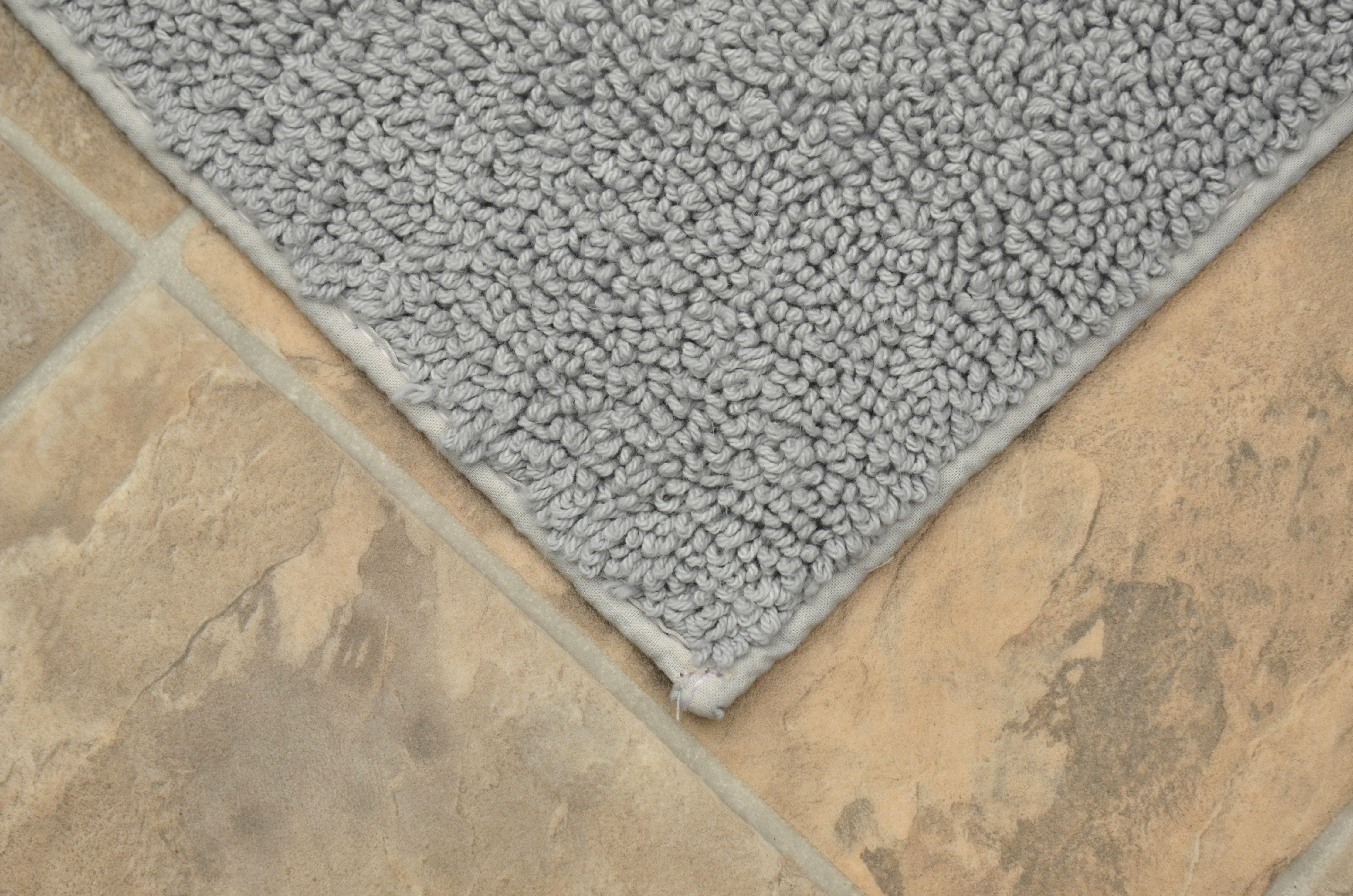 Garland Rug Queen Cotton Washable Platinum Gray Bath Runner, 22" x 60"