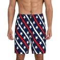 thumbnail image 2 of Daiia Patriotic Star Mens Woven Stretch Pajama Short,Short Pajama Pants-4X-Large, 2 of 9