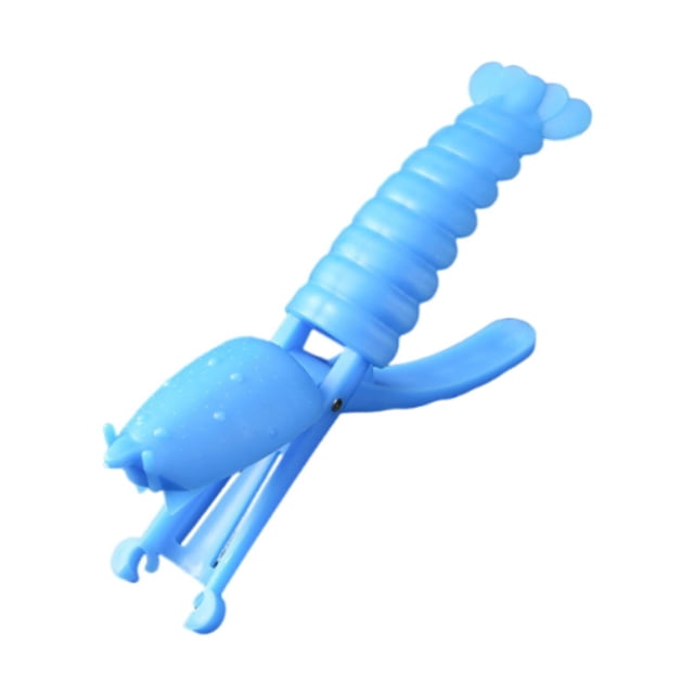 Herramienta para descascarar cangrejos de río, práctica y fácil de quitar, utensilio de cocina ligero para camarones Azul