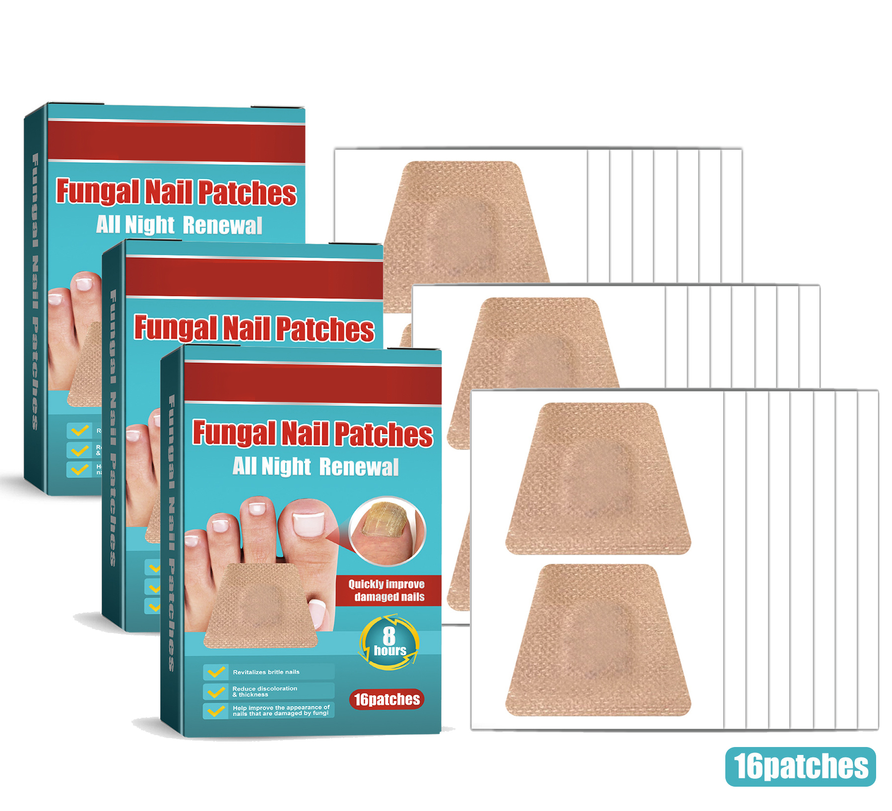 Toe Nail Patches for Fungus,Nighttime Renewal Patches,Fungal Nail