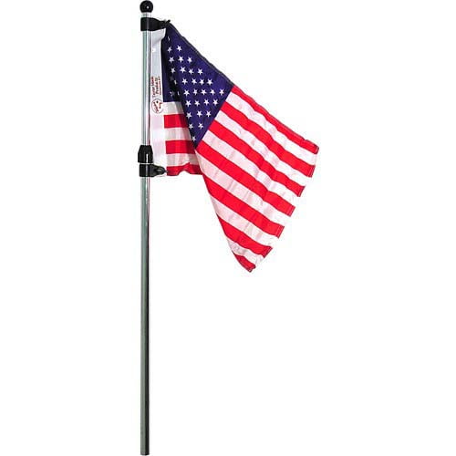 Outdoor Telescopic Flagpole Stainless Steel Camping Handheld Banner Flag S HFM 