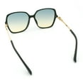 thumbnail image 7 of Womens Oversized Butterfly Rectangle Fashion Rhinestone Arm Sunglasses Green - Blue Beige, 7 of 7