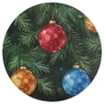 thumbnail image 3 of Christmas Balls Colorful Round Carpet Circle Rug Outdoor Patio Area Rug Washable Large Area Rugs Hallway Room Decor Fitness Mats, 3 of 8