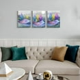 thumbnail image 6 of Canvas Wall Art For Bedroom Wall Decorations For Living Room Modern Girl''S Room Wall Decor Bathroom Poster Painting Abstract Leaves Wall Pictures Office Art Kitchen Home Decor Artwork 3 Piece Set, 6 of 6