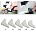 thumbnail image 2 of HEVIRGO 1Pc Scraper + 5Pcs Corner Angle Caulking Polishing Pad Glass Sealant Remover ABS, 2 of 8