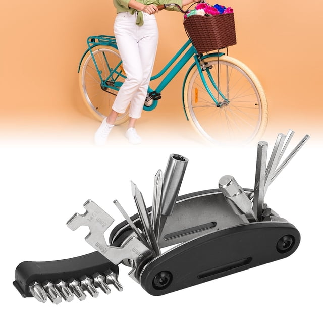 Bike Multitool,20 in 1 Bike Multitool Professional Portable Integrated Design Bike Repair Tool for Emergency Maintenance Camping Travel