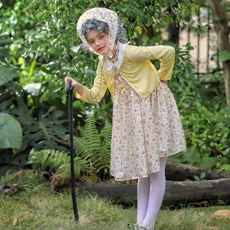 knee length dresses for ladies Boujie Old Lady Costume main image 1