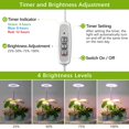 thumbnail image 4 of Lámpara LED para plantas Grow Light LORDEM de espectro completo, 72 W, con temporizador, 4 of 7