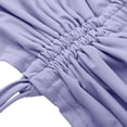 thumbnail image 6 of Hueook Summer Tshirts Upf 50+ Rash Guard Quick Dry Athletic Sun Protection Women's Fashion Summer V Neck Leisure Three-quarter Sleeve Solid Purple L, 6 of 9