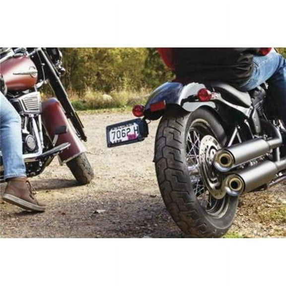 Kuryakyn 3142 Nova Side Mount License Plate Frame - Black