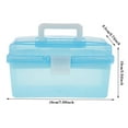 MultiPurpose Handled Box With Dividers DIY Hobby Craft Storage Case