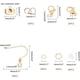 thumbnail image 2 of Kit de 180 piezas para hacer aretes dorados DIY, ganchos para aretes de acero inoxidable 304 con cierre de pinza de langosta, tuerca para aretes, anilla de salto y tuercas de plástico para aretes., 2 of 7