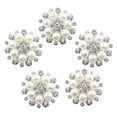thumbnail image 1 of 11x 5 Piezas Botón de Decoración de Flores de de Imitación de Cristal 30mm Bricolaje, 1 of 10