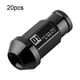 thumbnail image 4 of Tornillos Para Neumáticos De Automóvil, 20 Piezas, Tuercas De Bloqueo De Ruedas De Aluminio Con Orejetas De Carreras Seguras Para Automóviles, Tornillos Para Neumáticos M12X1.5(Negro), 4 of 5