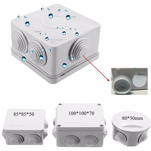 4X CCTV Outdoor Water proof IP Junction Box IP55 for Cameras cctv 85x85x42mm 