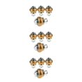 thumbnail image 1 of Monstrate Curtain Drape Rod Pole Decorative Caps 28mm Gold Style_2 Bright Inner Dia. Type1 NO1, 1 of 5