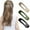 B#213, variant on Women's Flat Hair Clips 3-Pack | Large Matte Straight Claw Clips for Thick or Thin Hair | Strong Hold Updo Accessories | Durable Resin | 8x2.3cm | Assorted Colors | Versatile Styling & Makeup Use