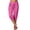 Hot Pink——Fall Savings, variant on Oiangi Women's Capri Joggers with Pockets High Waist Stretch Capris Cinch Bottoms Drawstring Workout Pants Navy XL