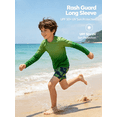 thumbnail image 3 of Boys' Rash Guard Long Sleeve, UPF 50+ Swim Shirt for Boys Kids Youth, UV Sun Protection Water Shirts for Beach Surf, 3 of 8
