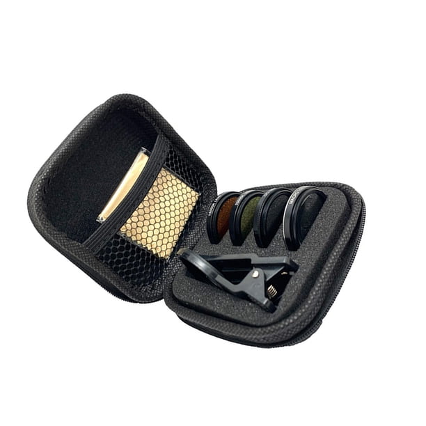 Seitruly 9 in 1 Phone Camera Lens Storage Kit Fisheye with 2x 198 Lens Bag Cables de audio/vídeo Tipo 3