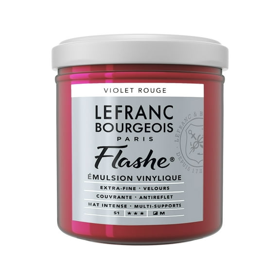 Lefranc & Bourgeois Flashe Matte Artist's Color, 125ml, Red Violet