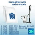 thumbnail image 3 of 18PCS Vacuum Cleaner Bags for GN Canister Bags Classic C1 Complete C1 C2 C3 S227 S240 S270 Replacement Spare Part, 3 of 5