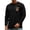 Black, variant on YNGKMEA Mens Long Sleeve Shirts Crew Neck Halloween T-Shirt Casual Comfortable and Breathable Top for Daily Wear