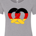 thumbnail image 4 of Inktastic German Flag in Pretzel Shape Women's T-Shirt, 4 of 5
