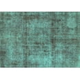 thumbnail image 1 of Ahgly Company Indoor Rectangle Abstract Turquoise Blue Modern Area Rugs, 5' x 7', 1 of 4