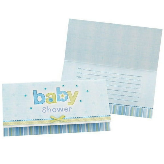 Amscan Carter's Baby Boy Shower Invitations Multicolor (8 Count)