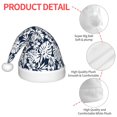 thumbnail image 4 of Fuzoiu Hawaiian Style Print Santa Hat Christmas Hat for kids,Santa Hats with Pompom, Unisex Xmas Holiday Hat for Christmas New Year Festive Party Supplies, 4 of 6