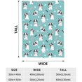 thumbnail image 6 of Yibo Boston Terrier Blanket Soft Lightweight Cozy Boston Dog Print Sofa Throw Blankets Gift for Women Adults Dog Lover, 6 of 7