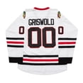 thumbnail image 3 of Camiseta de hockey de la película de vacaciones navideñas de Clark Griswold n.° 00, bordada, cosida, para hombre, 3 of 4