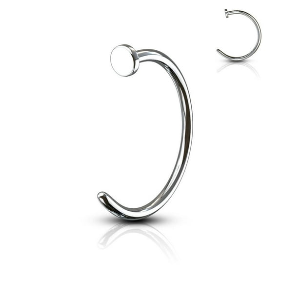 Surgical Steel Silver or Gold Nose Hoop Ring 20  18 Gauge - 3 Pack