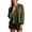 ArmyGreen, variant on Women's Elegant Lace Suede Flared Blouse Crew Neck Swing Babydoll Tops Intricate Mesh Loose Shirts