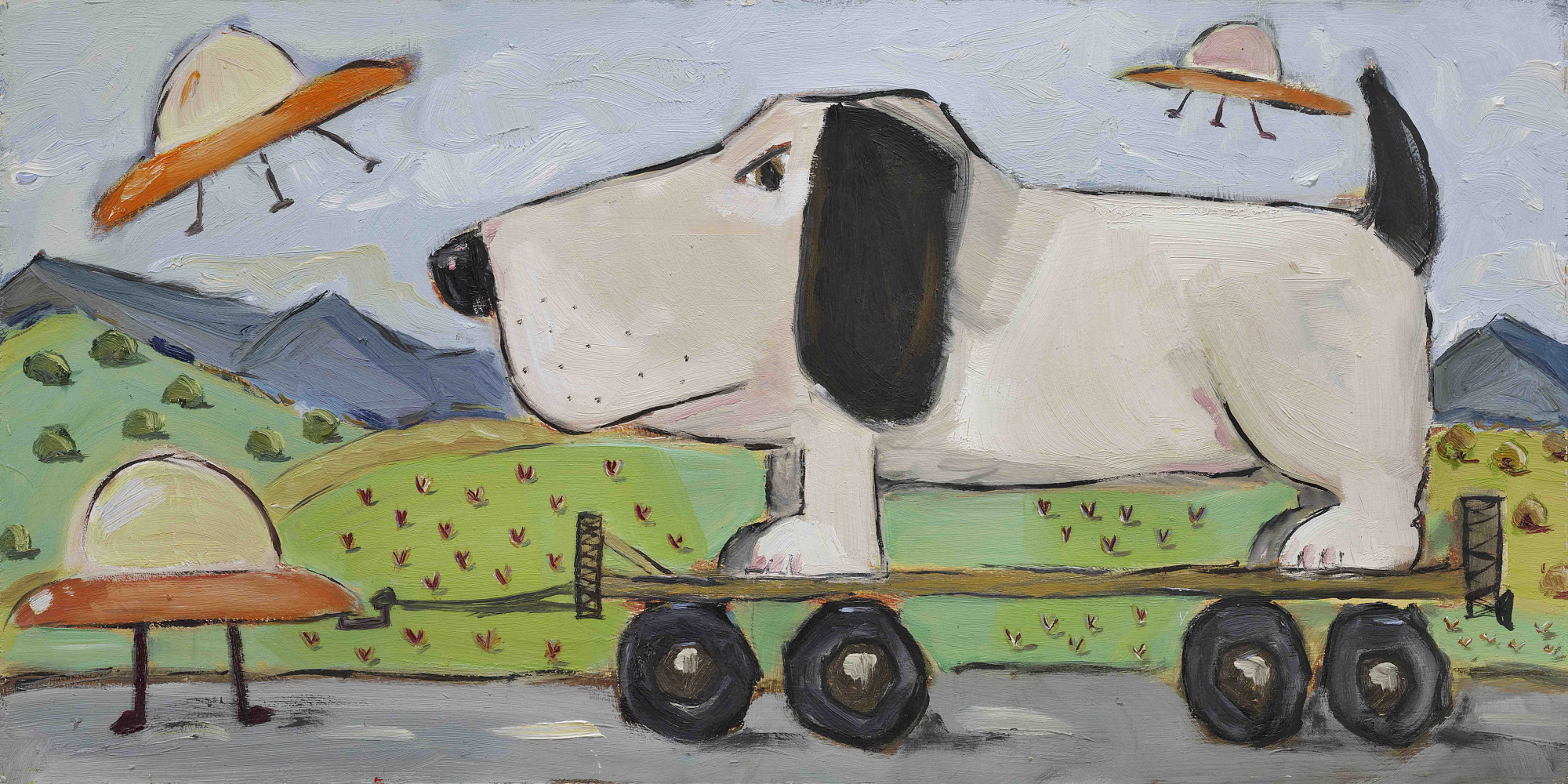 Marmont Hill Inc Marmont Hill - The Abduction by Tori Campisi Painting Print on Canvas - Multi-color