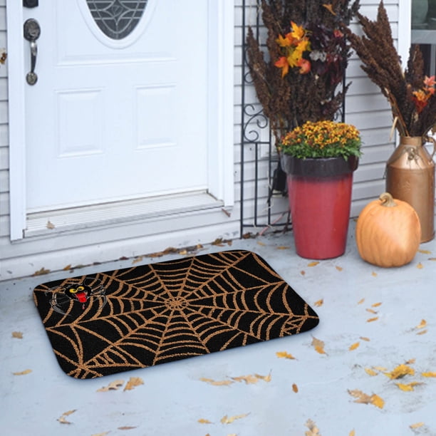 Nuevo Tapete de Halloween para La Puerta Del Baño o La Cocina, Tapete con Forma de Araña Terrible, Tapete Práctico