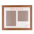 thumbnail image 4 of Baby Handprint Footprint Maker Kit, Simple Operation Complete Materials Baby Footprint Keepsake Kit  For Commemoration For Gift Brown Photo Frame, 4 of 8
