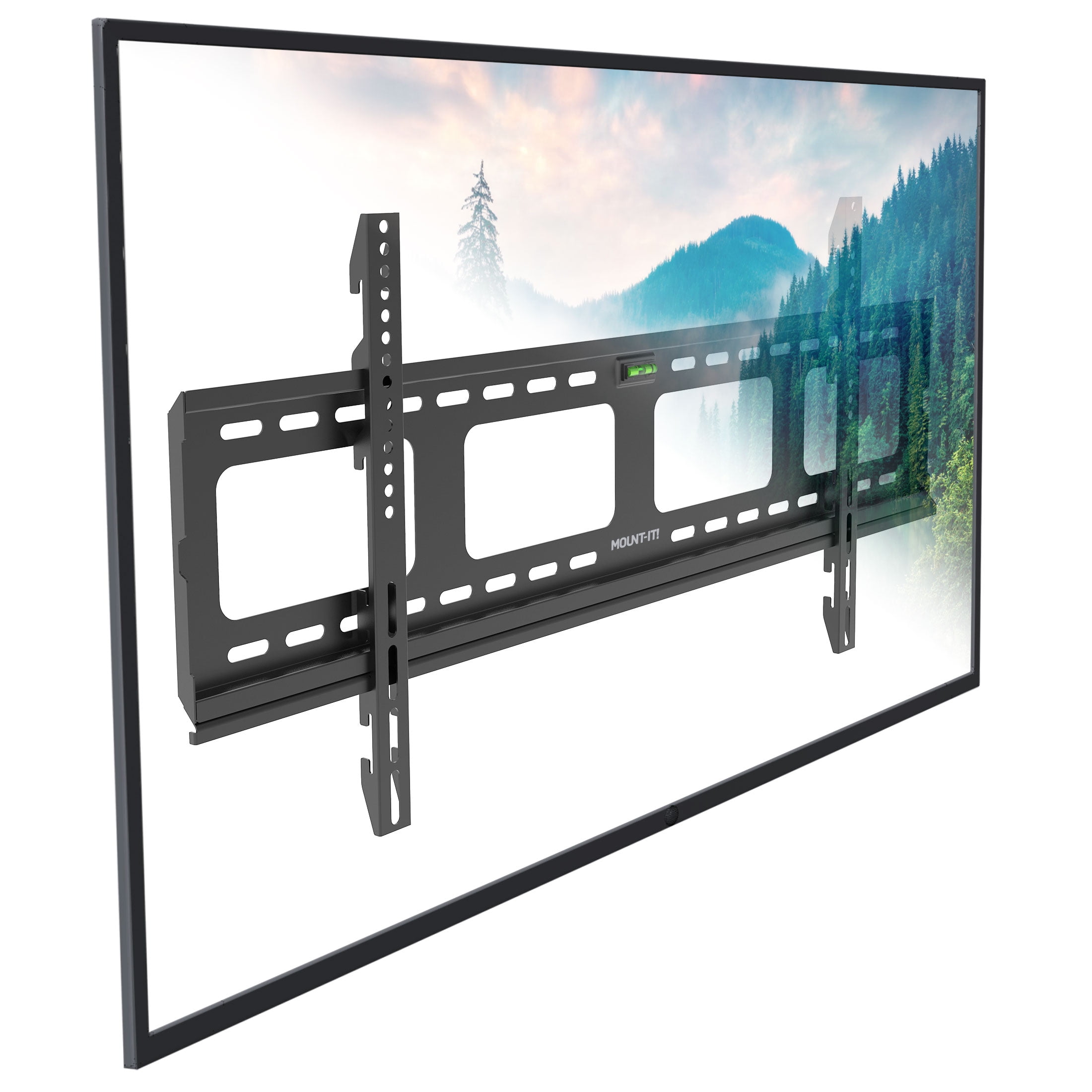 Mount-It! Low Profile Fixed Flat Screen TV Wall Mount Bracket for 42" to 90" TV's, 220 lbs. Capacity