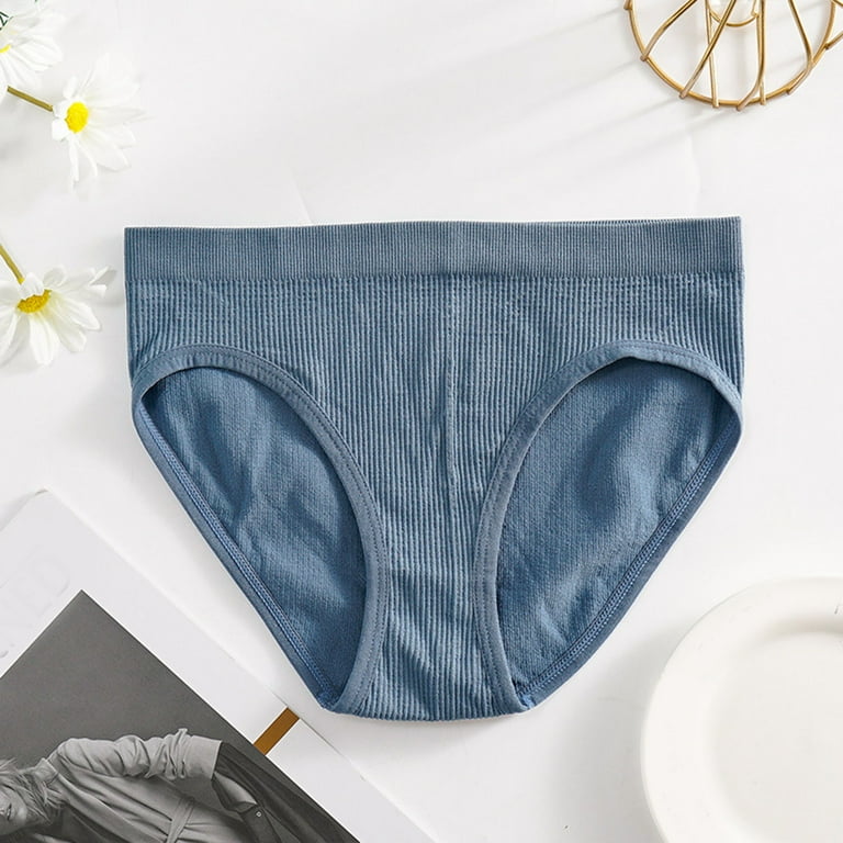 Aayomet Underpants For Women Womens Underwear Seamless Cotton Briefs Panties  for Women,Blue M 