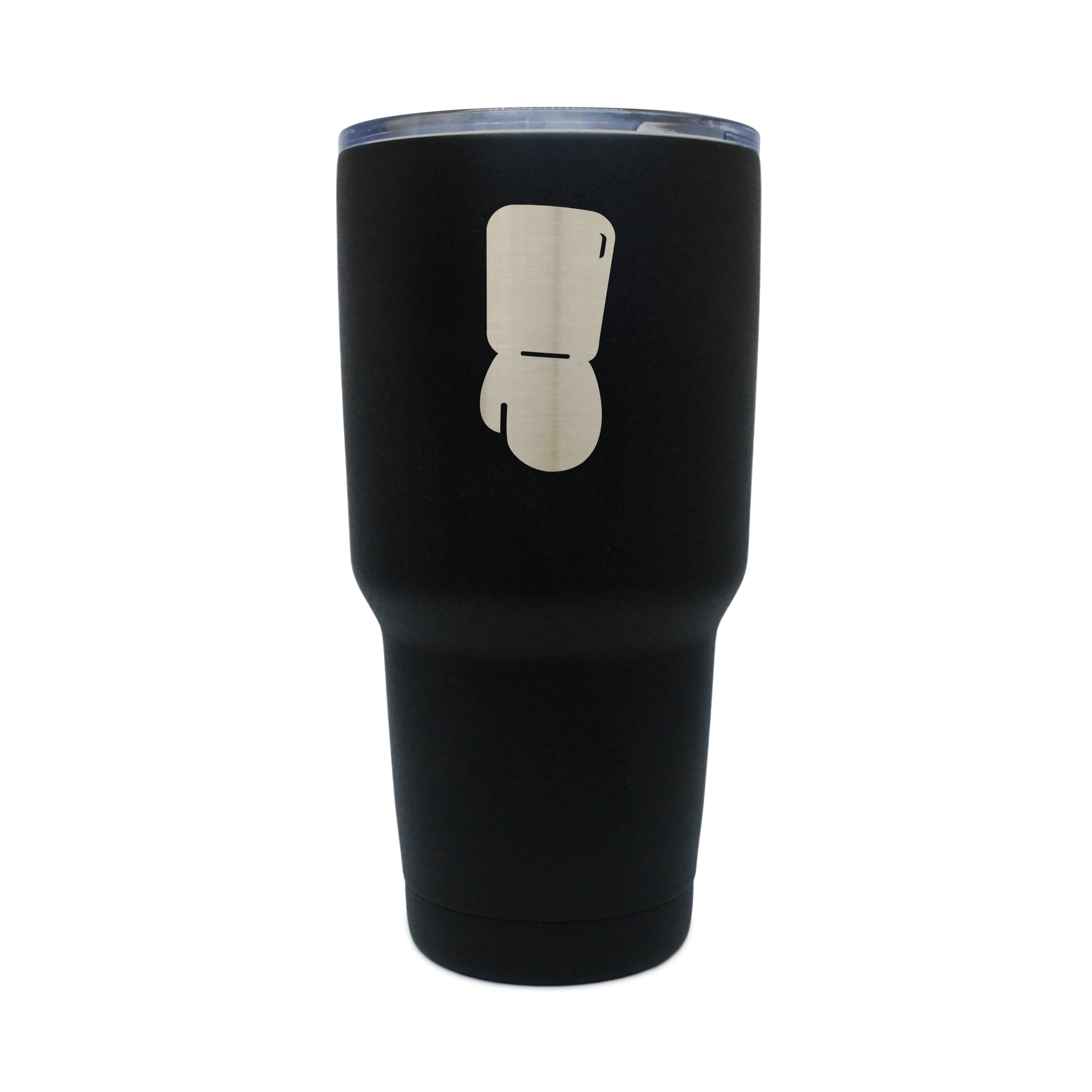 Snowboarding Gloves Black Stainless Steel Tumbler, 30 Oz Insulated Tumbler, Laser Etched In Usa by BigSpool Distributors