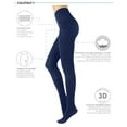 thumbnail image 3 of Cotton Tights | Soft & Warm Winter Pantyhose | 100 Den | S M L Xl | Made In Italy | (L/XL, Navy), 3 of 4
