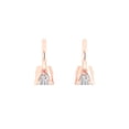 thumbnail image 4 of Clara Pucci 1.06Ct Clear Round Cut VVS1 Lever Back Drop Dangle 18k Solid hypoallergenic Gold Designer Earrings For April, 4 of 7