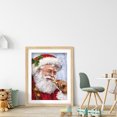 thumbnail image 4 of Cuadros Decorativos Cuadro de diamantes de Papá Noel taladro redondo completo imagen de diamantes de imitación Kit de dibujo DIY JShteea Nuevos Originales, 4 of 9