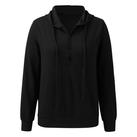 Aayomet Cardigan Sweaters For Women Lightweight Women's Long Sleeve Waffle Knit Sweater Crew Neck Solid Color Pullover Jumper Tops,Black S-XXL