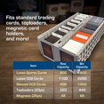 thumbnail image 6 of Collectible Card Storage Box – 2-Pack, Gray, Holds Up to 1600 Cards, Dustproof and Stackable Plastic Organizer, 6 of 7