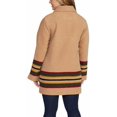thumbnail image 3 of Pendleton Women's Wool Topper Coat(Camel Stripe,LARGE), 3 of 4