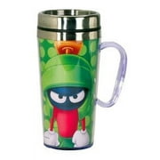 Looney Tunes Marvin The Martian Insulated Travel Mug, Green Multi-Colored