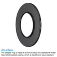 thumbnail image 4 of Uxcell 46mm-77mm Metal Step Up Ring, 2 Pack Camera Lens Filter Adapter Ring for Camera Lenses Hood, Black, 4 of 5