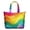 Colorful Tie Dye Pattern-2, variant on Colorful Tie Dye Pattern Large Weekend Travel Bag, Canvas Overnight Shoulder Bag with Zipper & Pockets, Heavy Duty Canvas for Women Men,22” X 12" X 18"